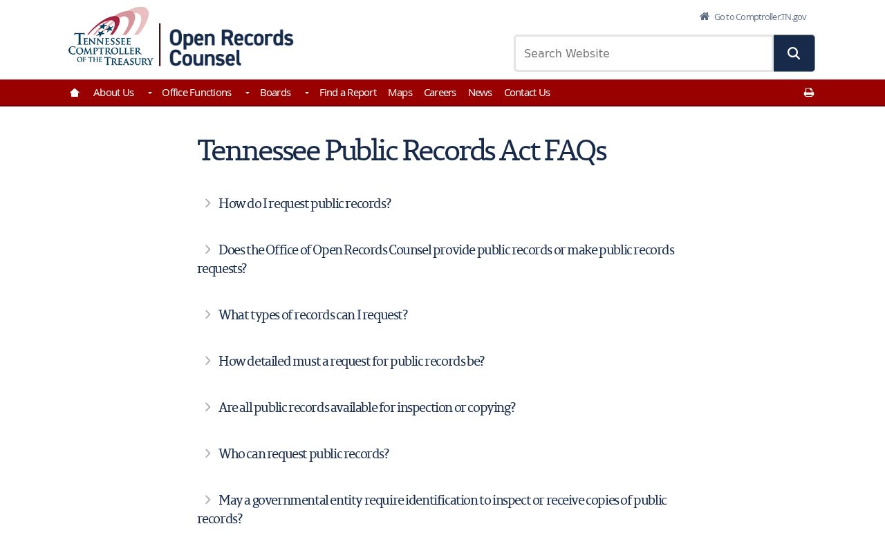 Meigs County warrant records source, Tennessee public-records request guidance
