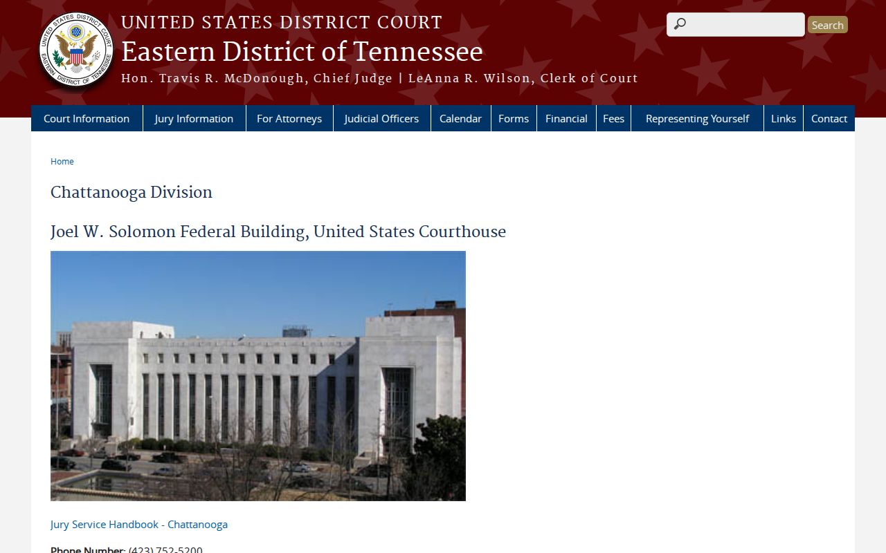 Meigs County most wanted source, Chattanooga federal court contact page